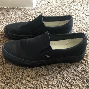 Vans All Black Slip On 10.5
